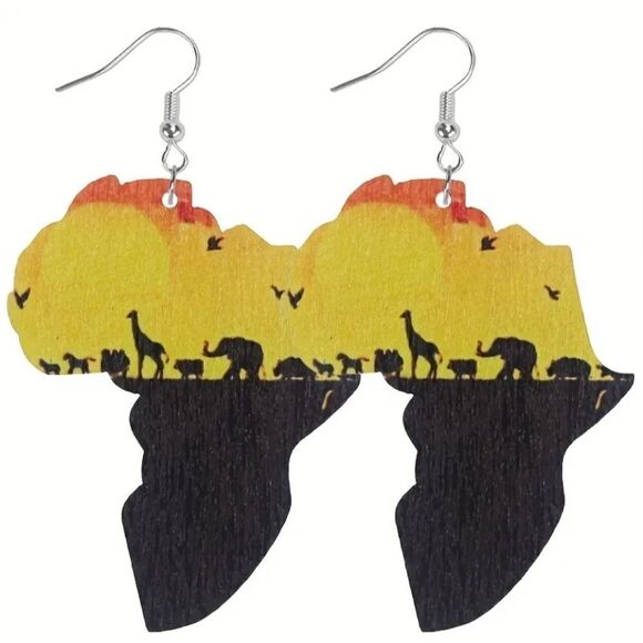 African paradise dangle earrings - Picture 3 of 4